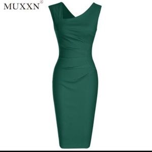 MUXXN Women 1950s Style Slim Pencil Dress (Large)